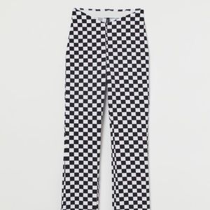 H&M Checkered Flared Legging NWT